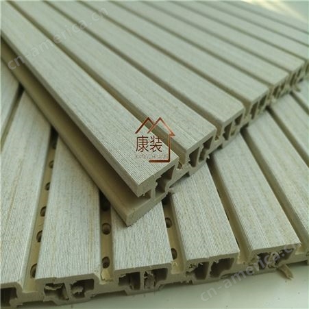 210*12竹木吸音板 木塑防水吸音板 厂家定制可做6米长度