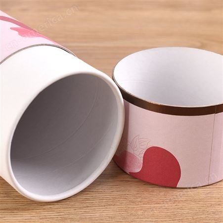 现货厂家通用茶叶木盖纸罐 礼品花茶密封圆罐纸筒包装盒定制logo