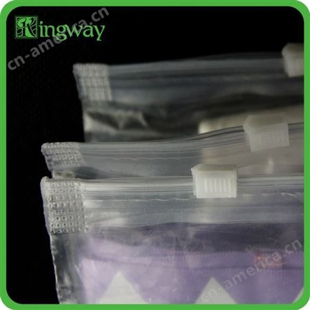 广州厂家专业定制半透明PVC服装包装拉链袋 可印刷LOGO