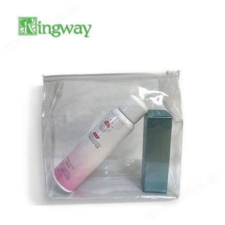 广州厂家专业定制半透明PVC服装包装拉链袋 可印刷LOGO