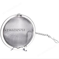 安平瑞申不锈钢304 201茶叶过滤器带链条茶球球形泡茶器尺寸定制产品