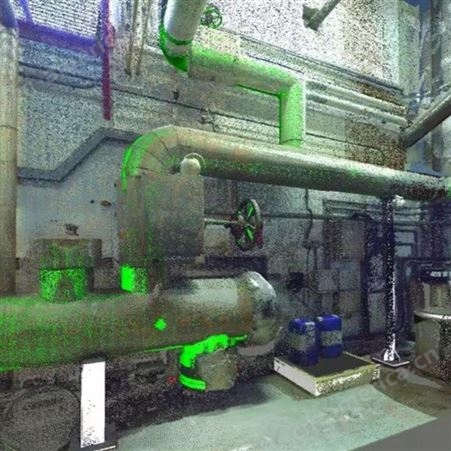 上海松江区形展科技三维扫描技术在工厂管道改造应用