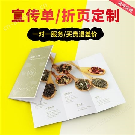 南京A4单页 A5彩页折页 宣传单印刷定制 宣传单广告设计