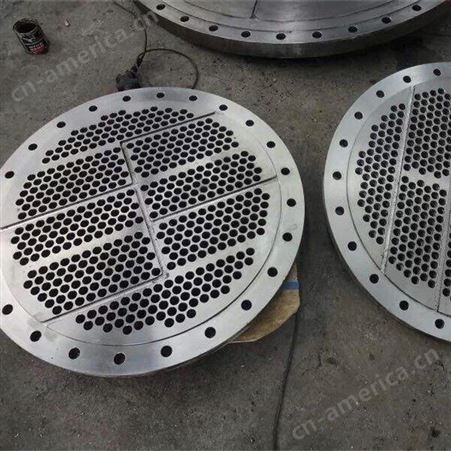 凯拓直销 大直径DN4000换热器管板生产 冷凝器管板定做加工实体厂家