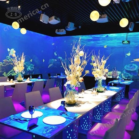 极光餐厅设备 3D沉浸式餐厅设备 投影互动装置
