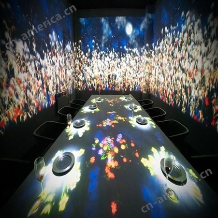 极光餐厅设备 3D沉浸式餐厅设备 投影互动装置