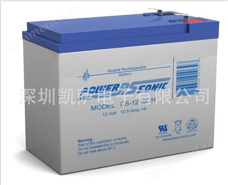 PS-12100F1 H 代理 Power-Sonic 密封铅酸电池 凯萨电子