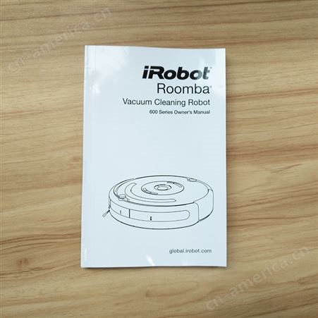 iRobot智能扫地机说明书印刷 无线胶装说明书