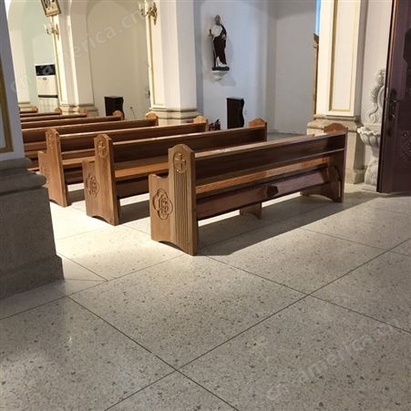 教堂教会长凳跪凳实木长椅长凳