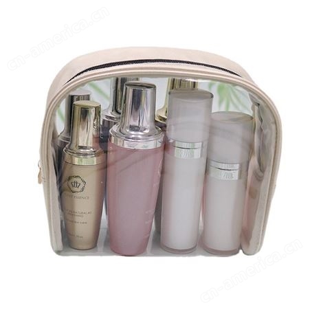 跨境外贸旅行洗漱包韩版防水TPU化妆包三件套纯色化妆收纳包批发