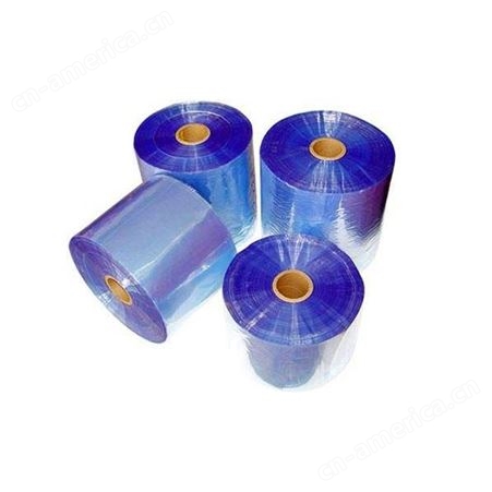 佛山厂家供应两头通热缩膜 淡蓝色收缩袋 PVC透明热缩袋加工定制