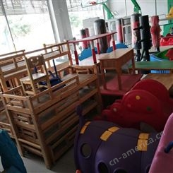 广西玉林玉州区幼儿园上下层木床  塑料床  双层的