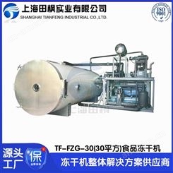 TF-FZG-30咖啡冻干机 奶茶冻干机 田枫30平方真空冷冻干燥机