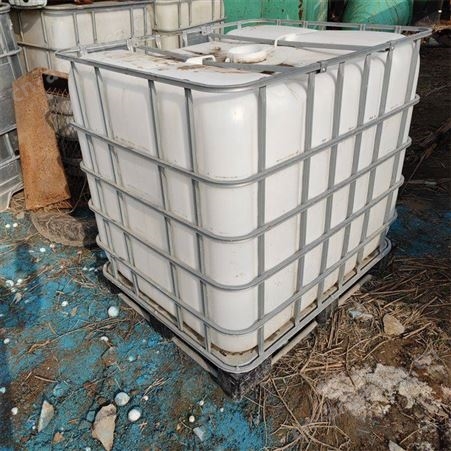 吨桶  二手白色方形吨桶 便宜处理 二手PE塑料吨桶