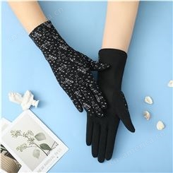 棉质防滑手套 销售 防紫外线女手套 棉质触屏手套 棉质透气手套