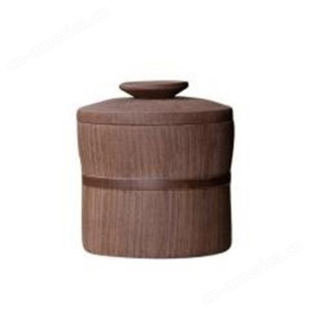 红素紫砂茶叶罐大号七饼仿木纹全手工中式复古型 300套起订不单独零售