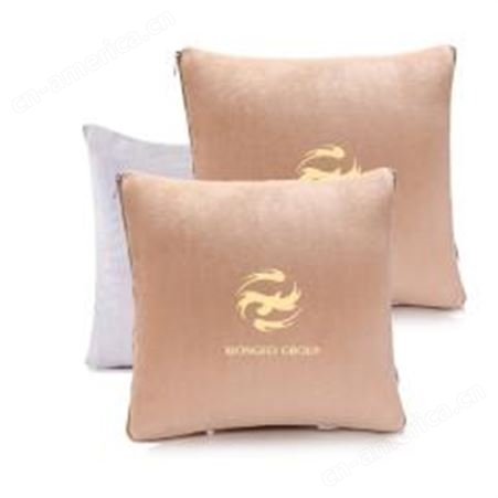 红素抱枕被定做 免费设计logo 300件起订不单独零售
