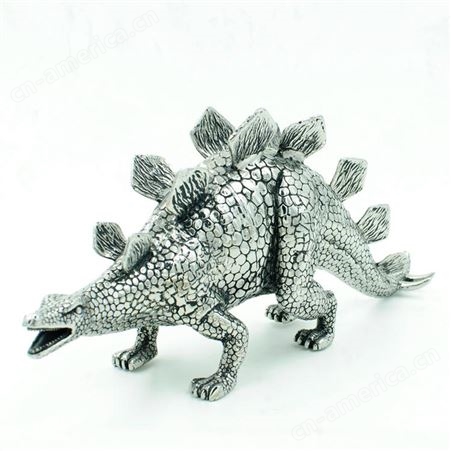 东莞金属倒模厂企业定制 304不锈钢恐龙摆件 复古钛钢饰品加工