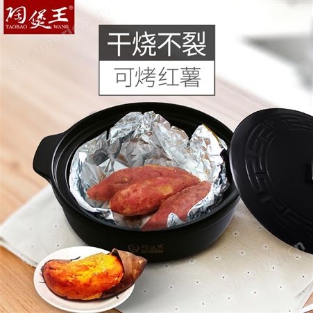 陶煲王砂锅炖锅陶瓷汤锅小号耐高温煲仔饭锅石锅煲汤沙锅