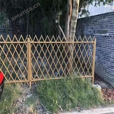 彩色仿竹篱笆护栏 菜园栅栏仿竹篱笆围栏 奥焱 可加工定制