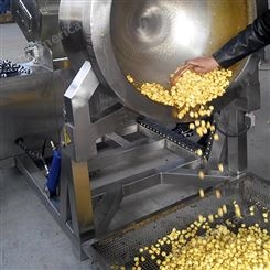 商用大型圆形爆米花机 诸城生产爆米花机器 小型不锈钢爆谷机