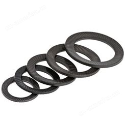 厂家供应DIN9250 碳钢发黑防松垫圈 双面齿锁紧圆垫片大内径垫圈