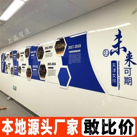 天津公司企业形象墙设计 企业logo墙形象墙定制 * 羚马TOB