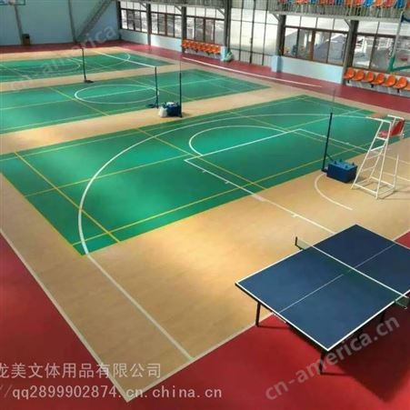 广西PVC运动塑胶地板、防滑塑胶球场施工