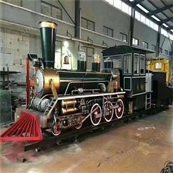 大型复古火车头 火车车厢 复古蒸汽车头摆件 做旧车模型 金属铁艺模型厂家