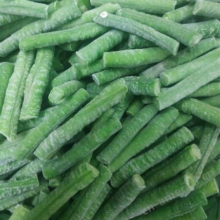 绿拓食品蔬菜速冻豇豆段青刀段 冷冻豆角加工