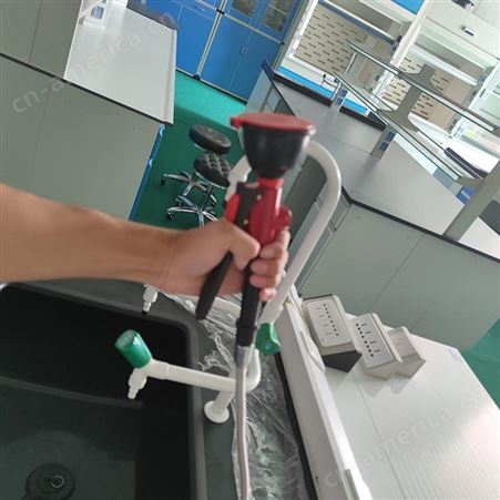 实验台水池洗眼器 手持单口洗眼器 实验室配套设备 山东业创