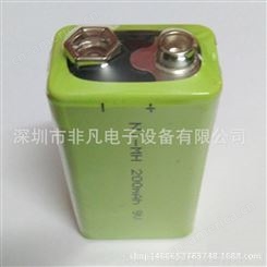 手持式地探金属探测器6F22 9V可充电电池 仪器用充电电池