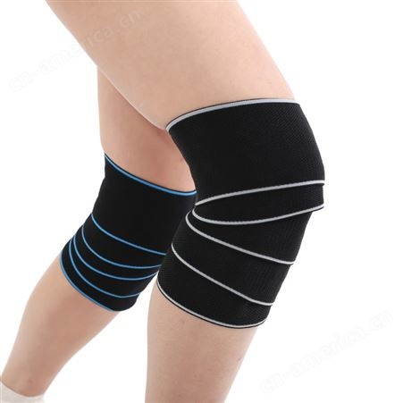 护膝带护膝带 运动护膝带 缠绕式保护 透气舒适 厂家定制