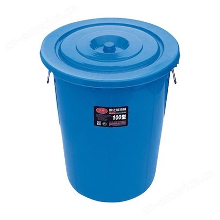 恒丰牌 60L 加厚100型 蓝色水桶 垃圾周转桶 精品塑料水桶 厨房用大水桶（10只装）可定制