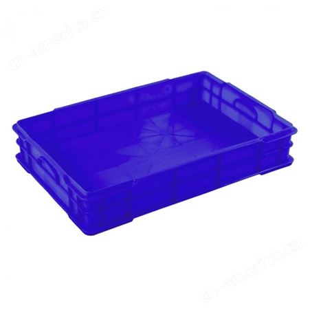 塑料面包箱640*435*110mm四川省恒丰塑胶厂家直供绿色蓝色塑料工具箱周转箱
