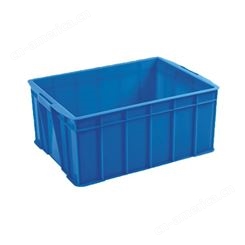 四川恒丰牌批发塑料周转箱可配盖515*350*205mm蓝色塑料工具箱零件盒