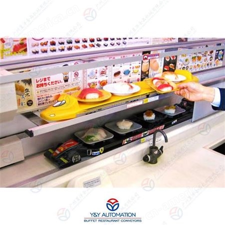 广州昱洋智能火车餐厅多层列车输送设备_实现多方位同时送餐