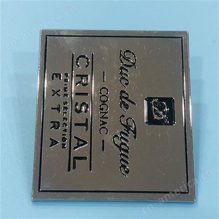 厂家生产锌合金属磨砂底商标牌可以订各款式