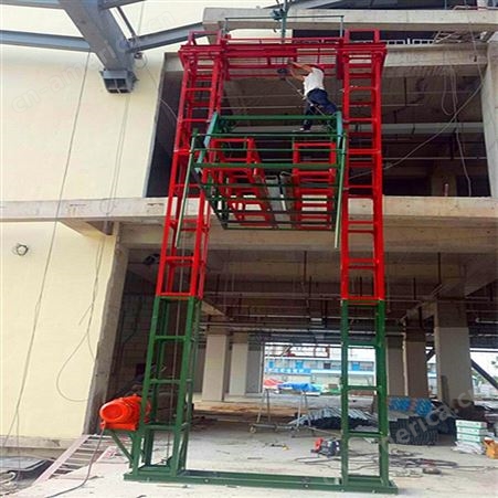 工地施工物料提升机 建筑龙门架升降机盖房用货梯 小高层提料升降机