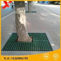 凯捷 绿化带树穴围栏地网 玻璃钢树圈市政绿化塑料板