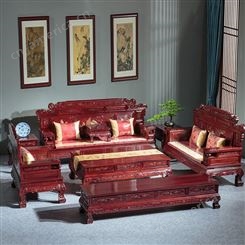 实木沙发 新中式经典实木沙发 大小户型实木家具