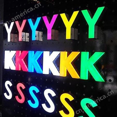 海轮广告 迷你发光字 LED冲孔发光字