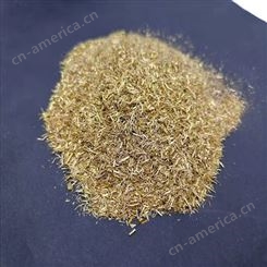 无铅黄铜纤维1-3 3-5mm 吸热散热快黄铜丝 摩擦材料用黄铜纤维 规格可定制