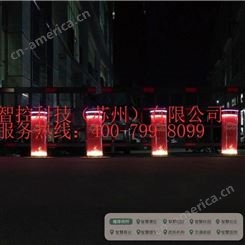 景区固定路桩 带灯箱广告 安装生产商苏州仁为智控科技 RW-GDZ22
