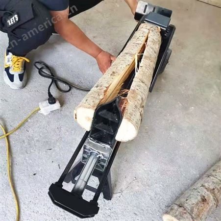 家用小型原木树根劈木机  农用木墩劈柴机 半自动卧式液压劈裂机