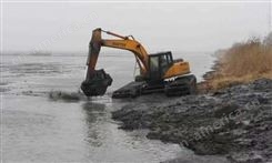 河道清淤挖掘机出租 贵阳水上挖机出租厂商