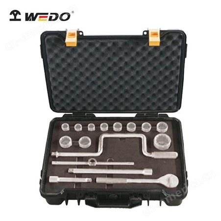 WEDO维度304不锈钢工具 不锈钢1/2方17件套盒装套筒ST8512