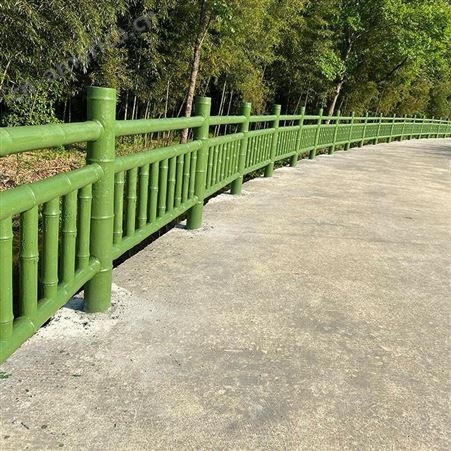 南昌仿竹护栏 河堤栏杆 仿竹节护栏厂家 凯万 设计安装