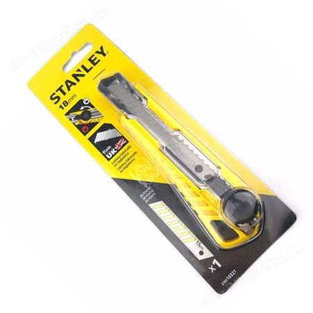 史丹利/STANLEY 18mm旋钮美工刀割刀墙纸刀介刀 量大可定制 STHT10321-8-23