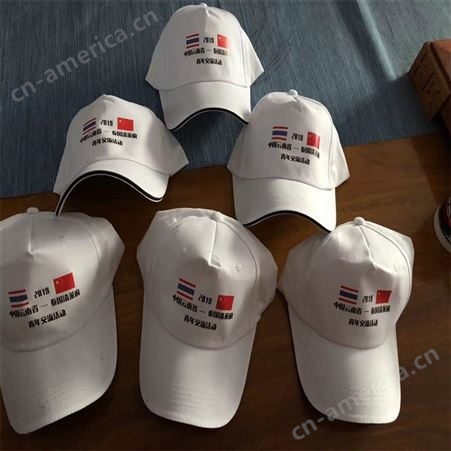 昆明高尔夫帽刺绣标志 昆明小红帽广告帽印字 昆明渔夫帽印字